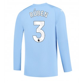 Manchester City Ruben Dias #3 Hemmakläder 2023-24 Långärmad